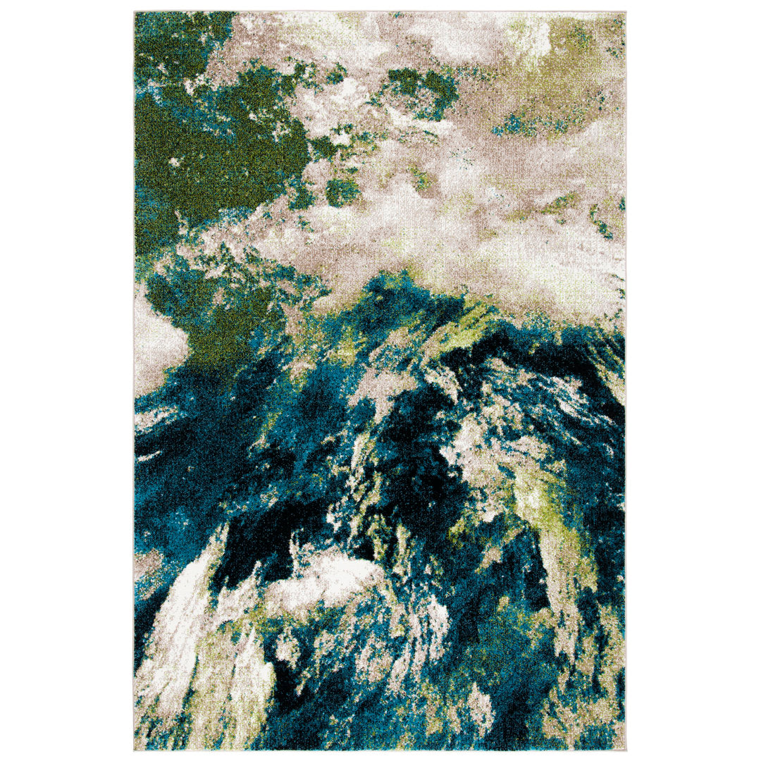 Dowlen Performance Abstract Rug 17 Stories Rug Size: Rectangle 2'7" x 5'