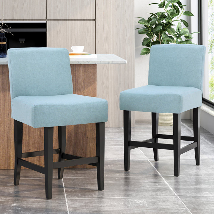 Ingleside Stool (Set of 2) Latitude Run® Seat Color: Light Blue Seat Height: Counter Stool (26" Seat Height)