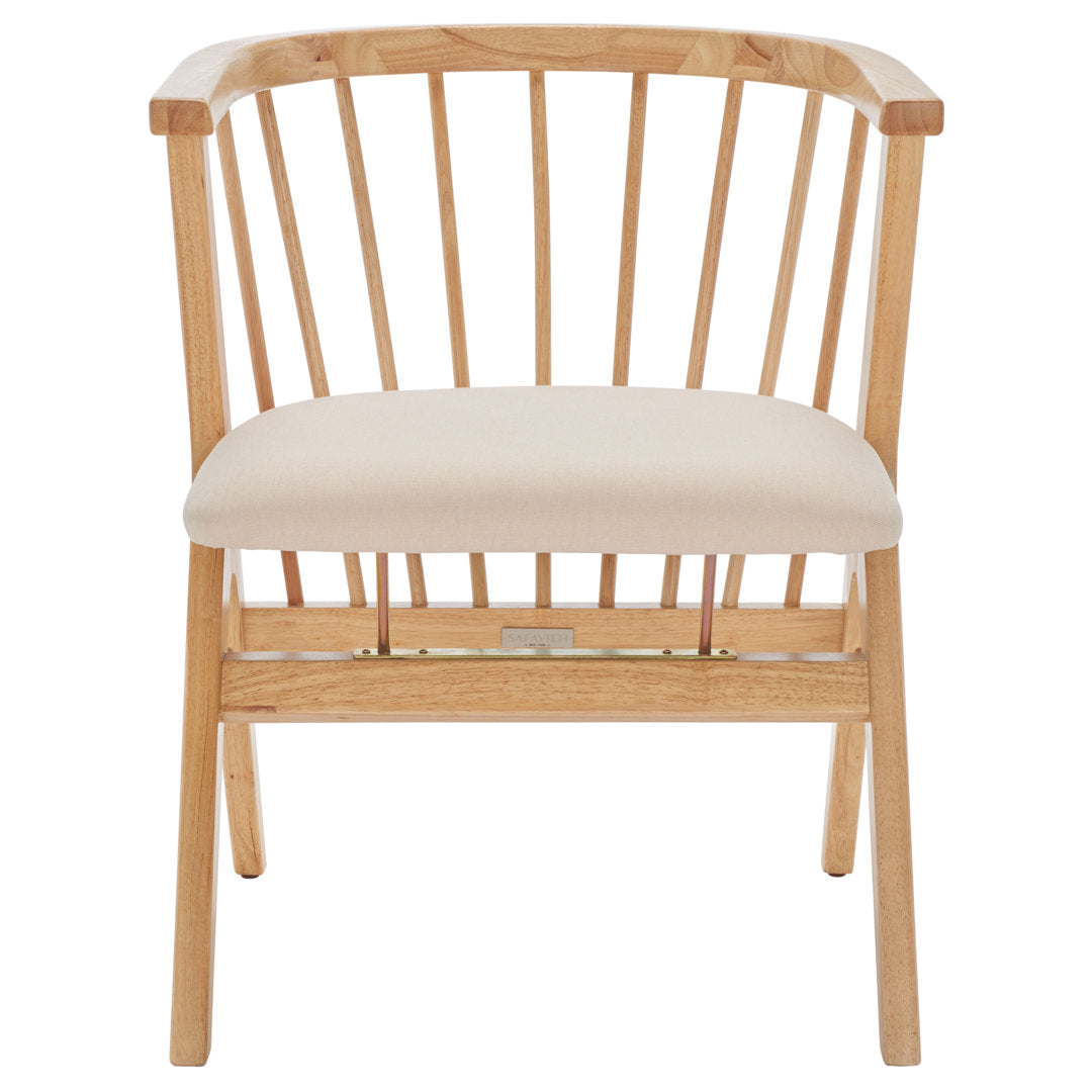 Artemis Slat Back Side Chair in Black (Set of 2) Mistana™ Upholstery Color: Natural, Color: Beige