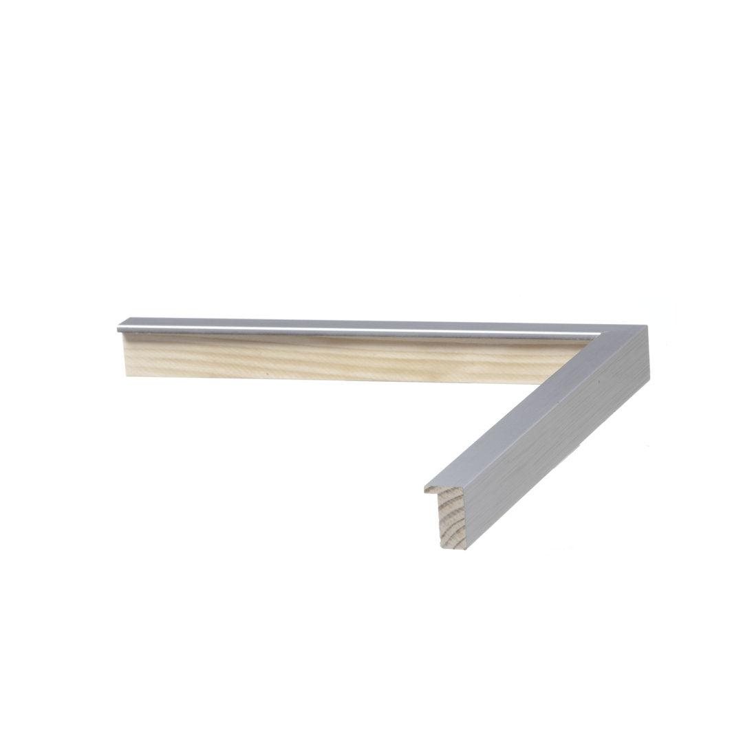 Geo Abstract III Neutral by Becky Thorns - Print on Canvas Mercury Row® Size: 48" H x 32" W   Format: Silver Framed Print, Mat Included: No