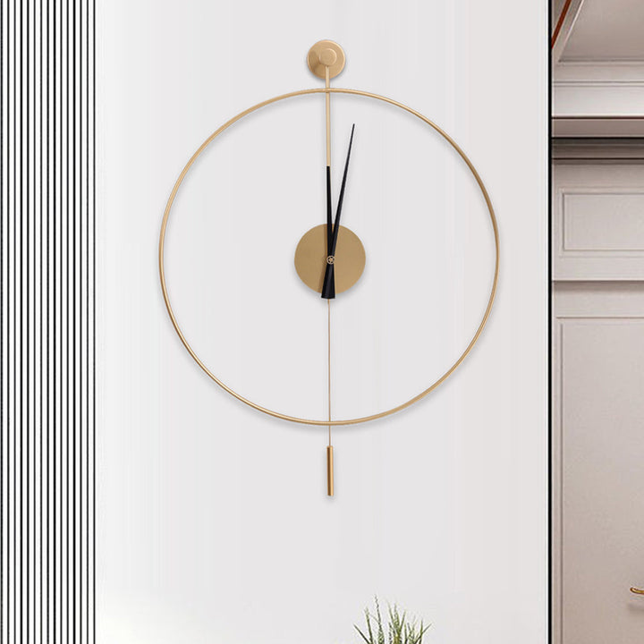 Insine Wall Clock Mercer41 Color: Gold Size: Small