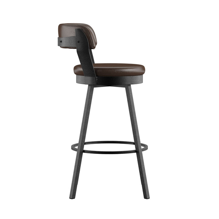 Berrin Bar & Counter Stool (Set of 2) Trent Austin Design® Upholstery: Brown, Seat Height: Bar Stool (30.3" Seat Height)