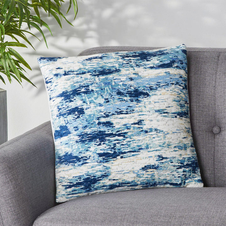 Jordana Square Pillow Cover & Insert Le Pouf Color: Blue