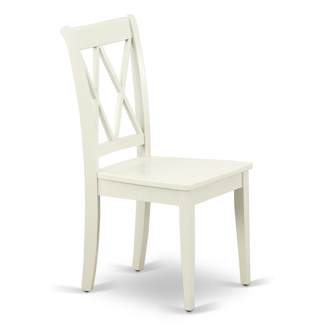 Letitia Solid Wood Double X-Back Side Chair (Set of 2) Lark Manor™ Color: Linen White