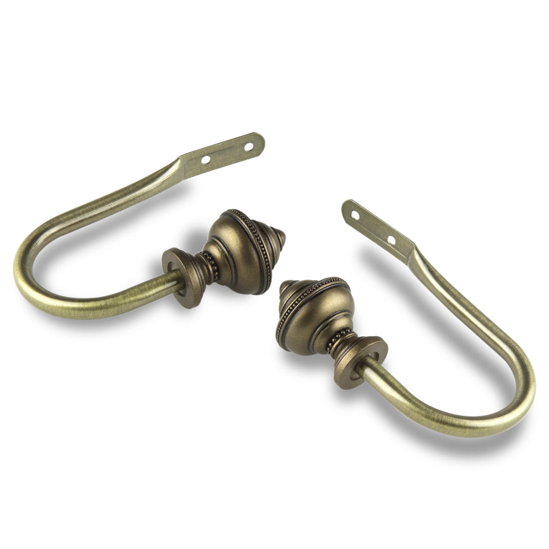 Bane Curtain Holdback (Set of 2) Alcott Hill® Color: Antique Gold