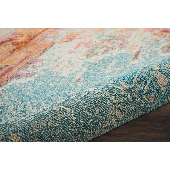 Adrihana Abstract Blue/Yellow Area Rug Williston Forge Rug Size: Rectangle 6'7" x 9'7"