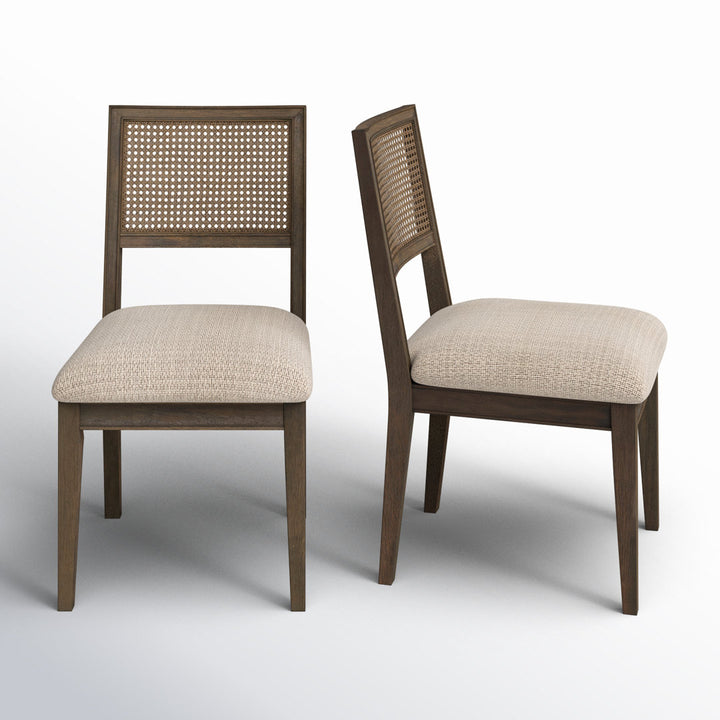 Centennial Cane Back Dining Side Chair (Set of 2) Kelly Clarkson Home Color: Brown