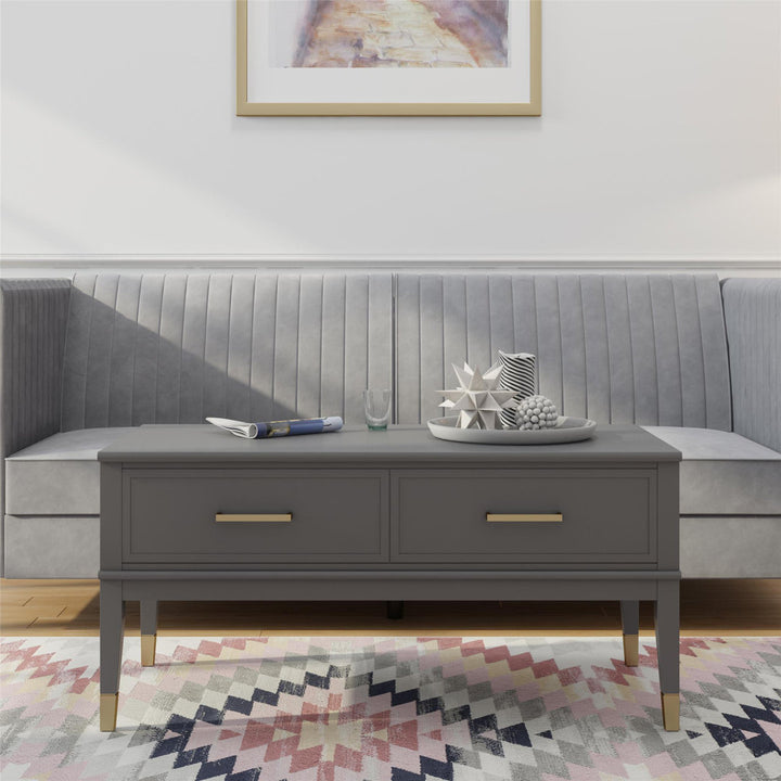Westerleigh Storage Lift-Top Coffee Table CosmoLiving by Cosmopolitan Color: Graphite Gray