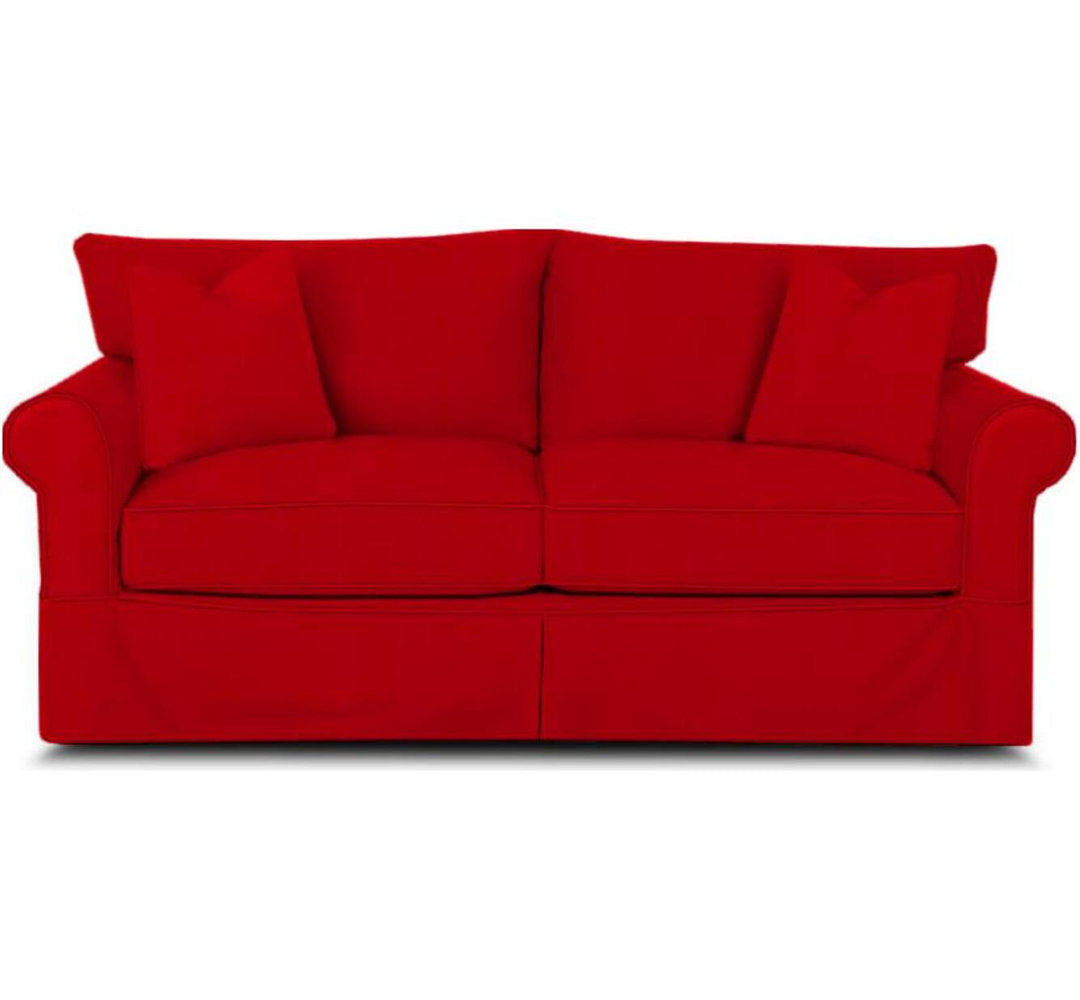 Amari 83" Slipcovered Sofa Wayfair Custom Upholstery™ Fabric: Bayou Flame Canvas