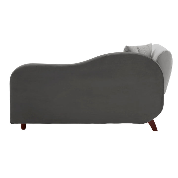 Gaven Armless Reclining Foam Chaise Lounge with Storage Mercury Row® Teen Upholstery Color: Dark Gray/Light Gray