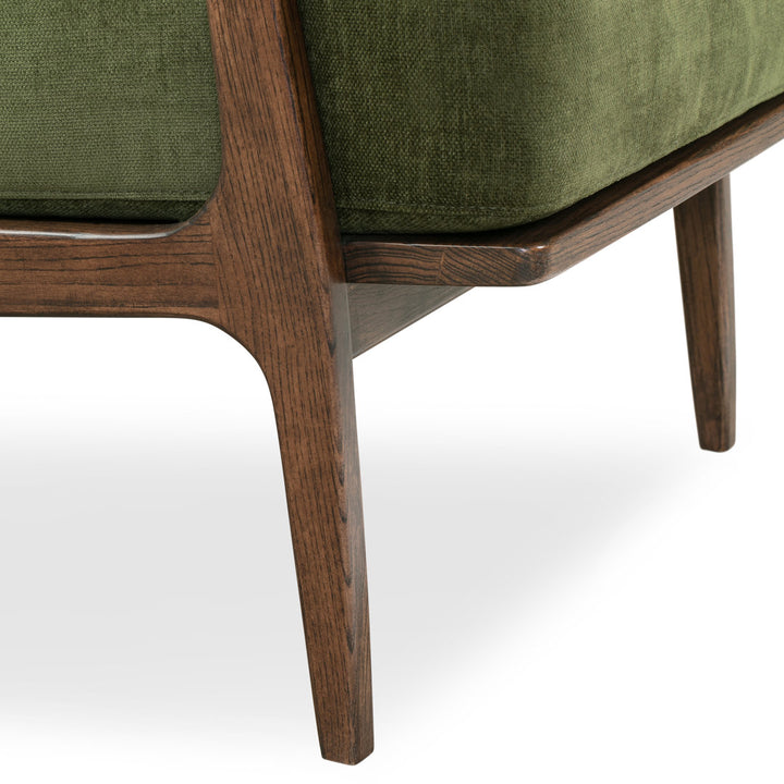 Gabe Fabric Upholstered Lounge Armchair Joss & Main Upholstery Color: Distressed Green Velvet