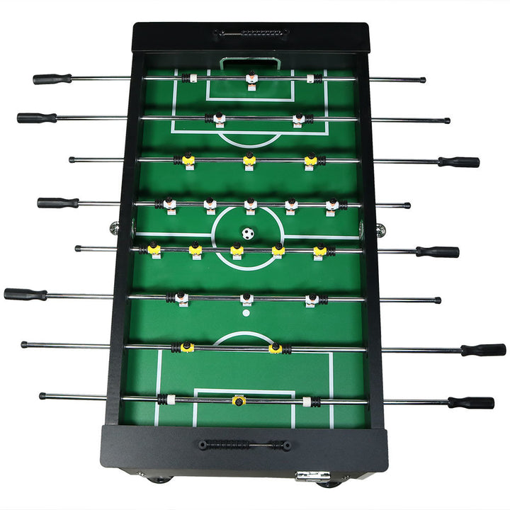 Agosto 55'' 2-Player Indoor Foosball Table with 2 Drink Holders, Black Wade Logan®