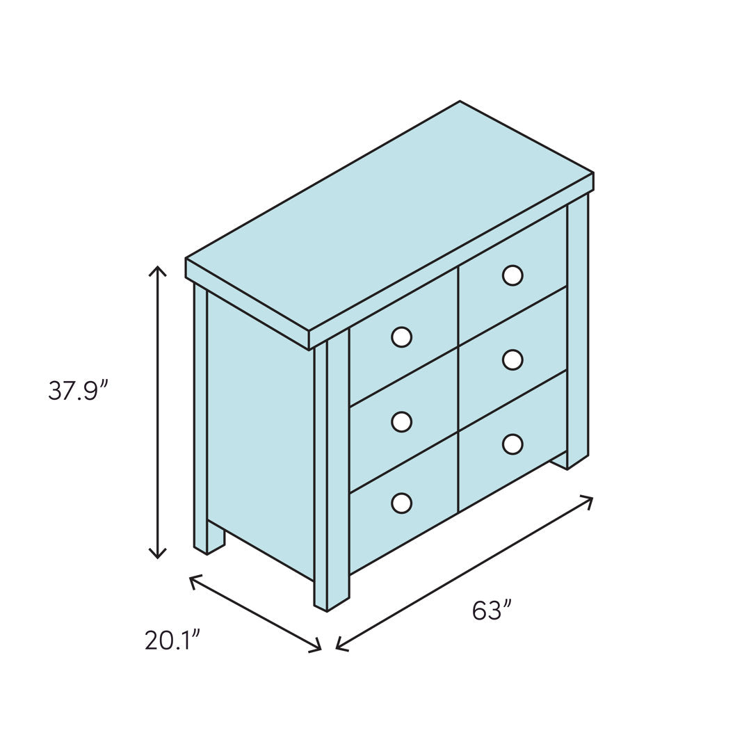 Leanne 9 Drawer Double Dresser Canora Grey