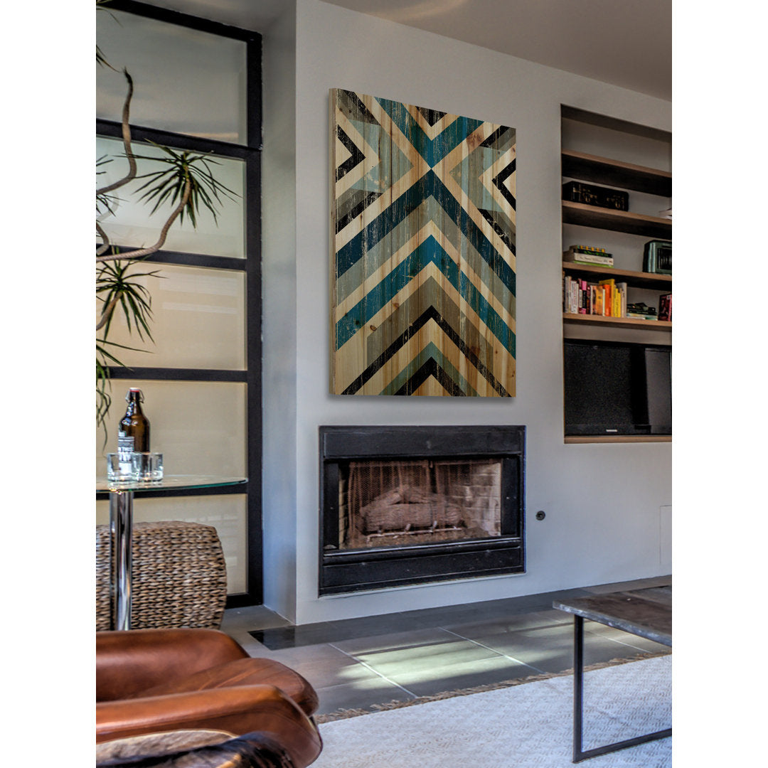 Climbing Vees - Print on Wood Wrought Studio™ Size: 60" H x 40" W x 1.5" D