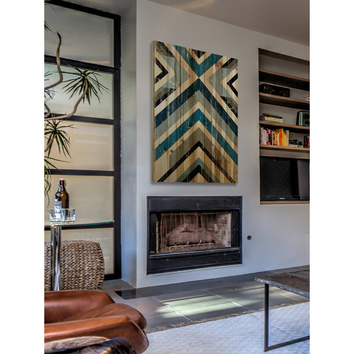 Climbing Vees - Print on Wood Wrought Studio™ Size: 60" H x 40" W x 1.5" D