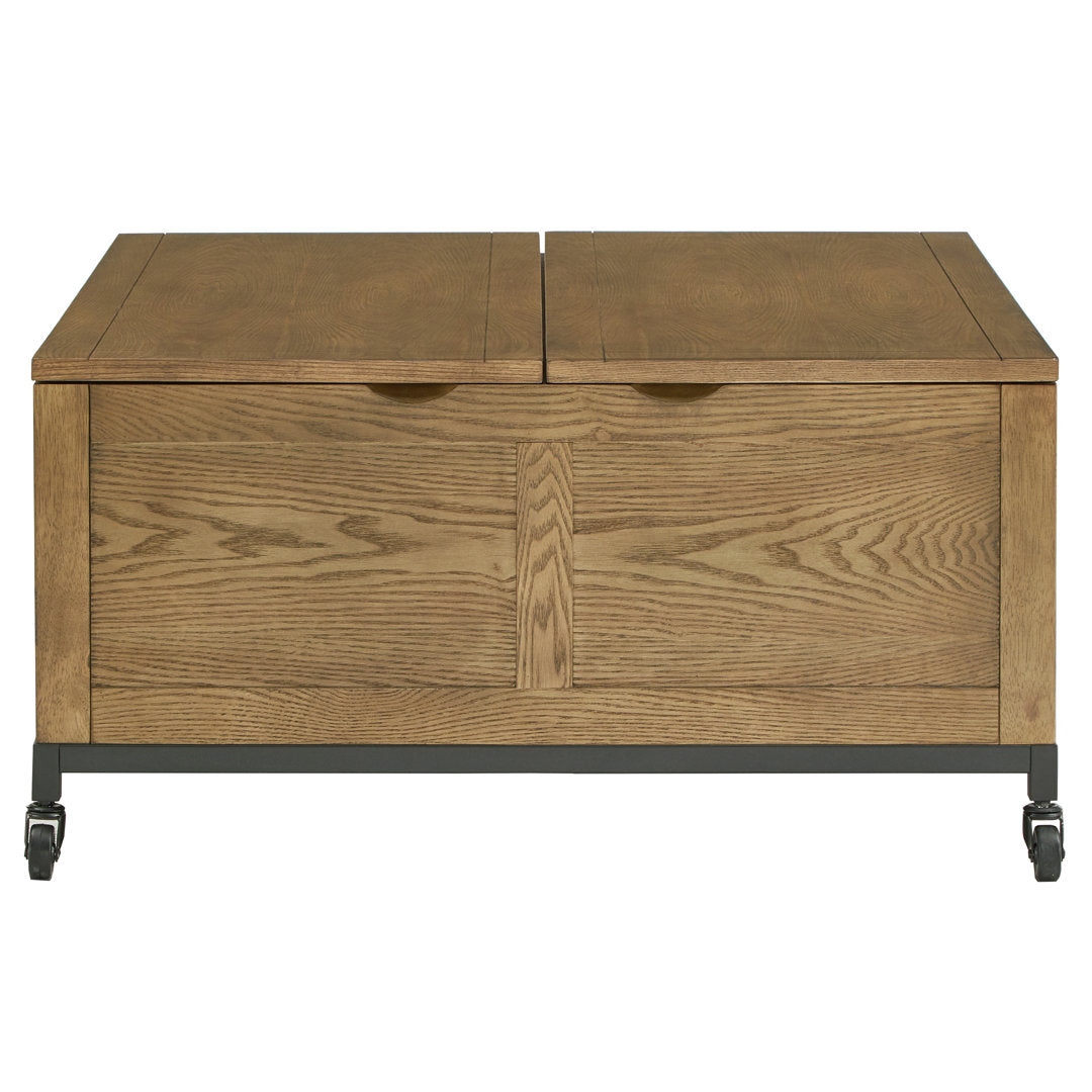 Brunswick Wheel Coffee Table with Storage Sand & Stable™