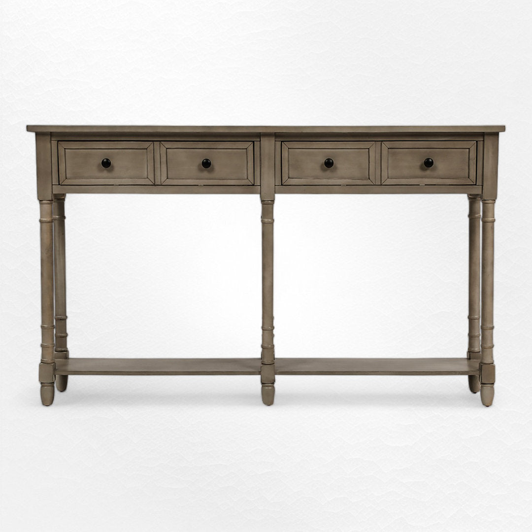 Carlito 58" Console Table Charlton Home® Color: Gray Wash
