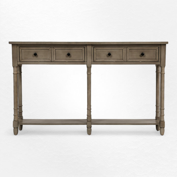 Carlito 58" Console Table Charlton Home® Color: Gray Wash