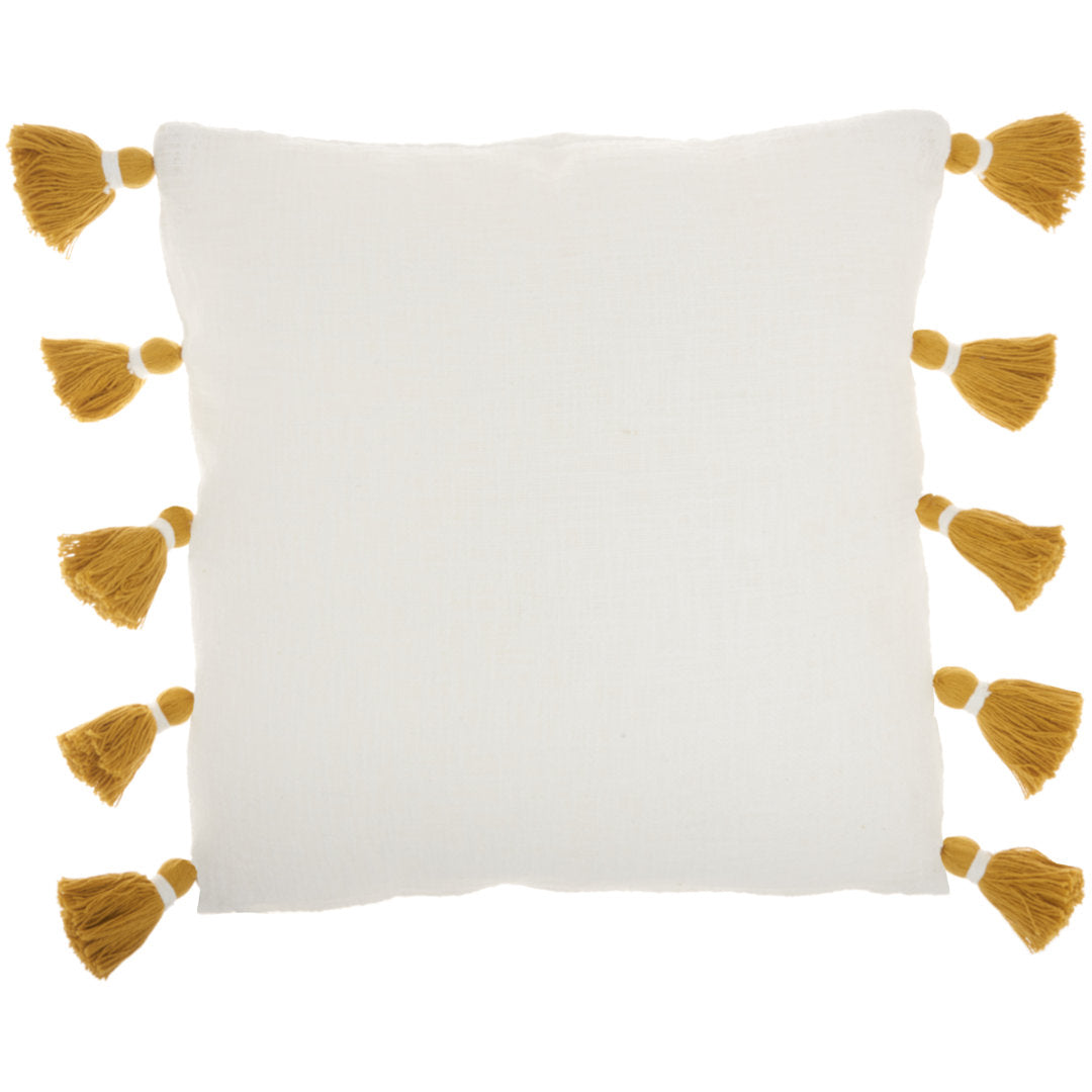 Square Pillow Cover & Insert Mina Victory Color: Mustard