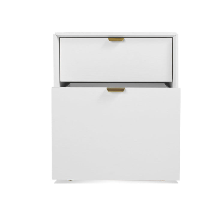 Dang 2 - Drawer Vertical Filing Cabinet Blu Dot Color: White