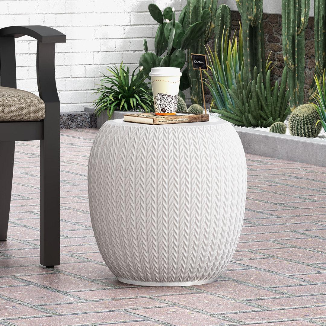 Albreda Outdoor Concrete Side Table Kelly Clarkson Home