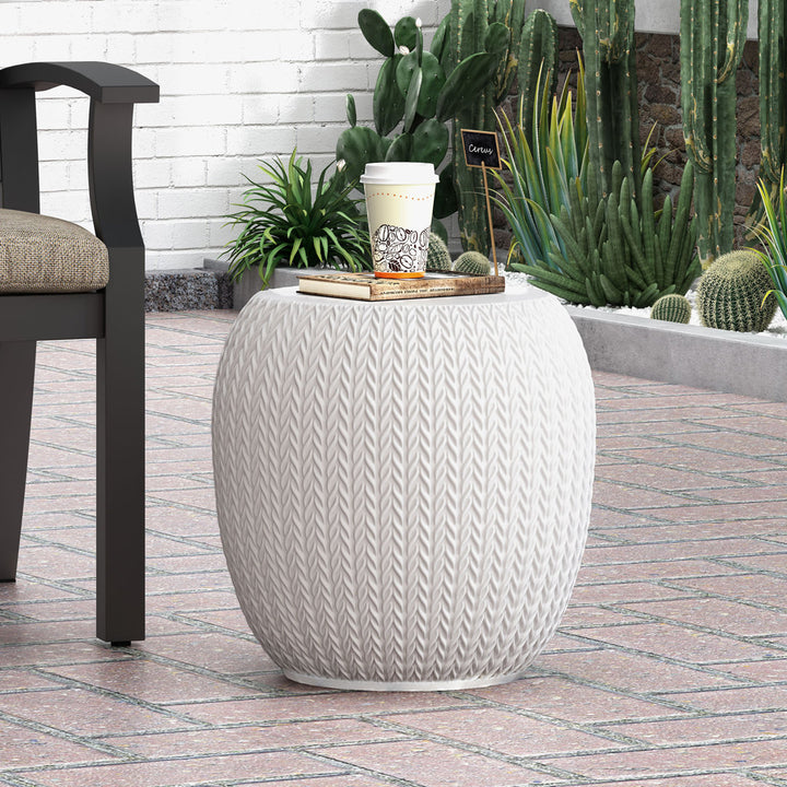 Albreda Outdoor Concrete Side Table Kelly Clarkson Home