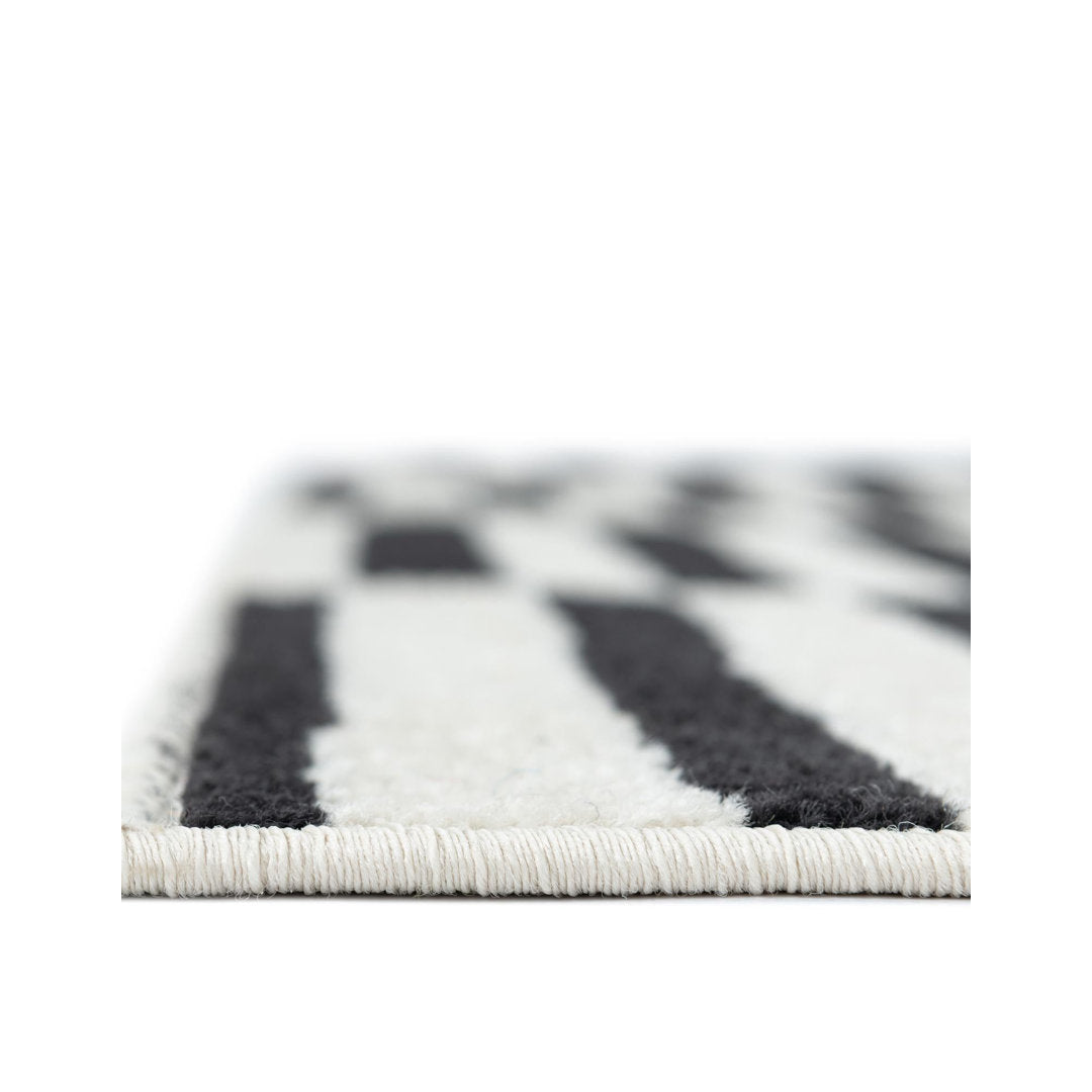 Arzilla Striped Ivory/Black Area Rug Wade Logan® Rug Size: Rectangle 2'2" x 3'1"