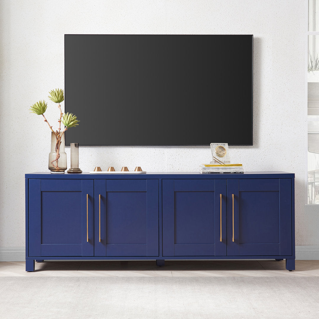 Chabot TV Stand for TVs up to 78" Latitude Run® Color: Dark Blue
