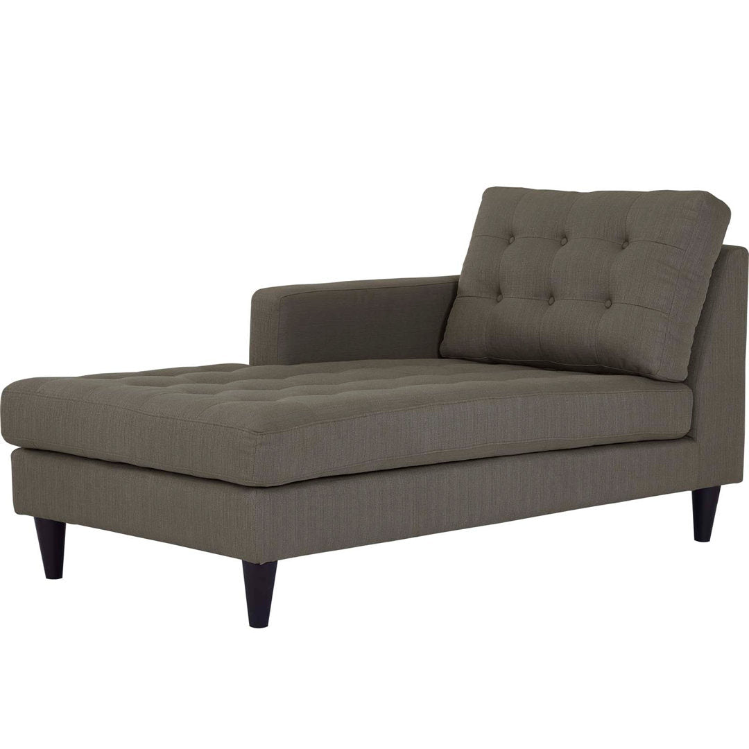 Modway Carson Carrington Humlebaek Right-Arm Upholstered Fabric Chaise Modway Upholstery Color: Granite Orientation: Left Hand Facing