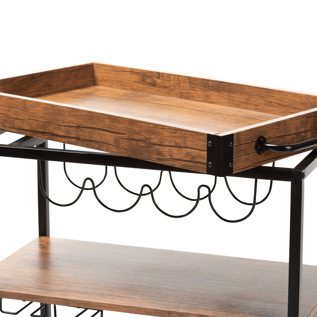Raelynn Mobile Metal Bar Cart Sand & Stable™