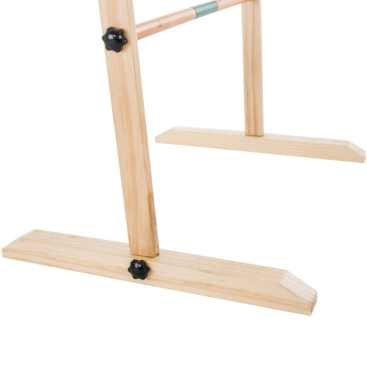 Hey Play Solid Wood Ladder Toss Set with Carrying Case Backyard Activity for BBQ or Tailgate Hey! Play!