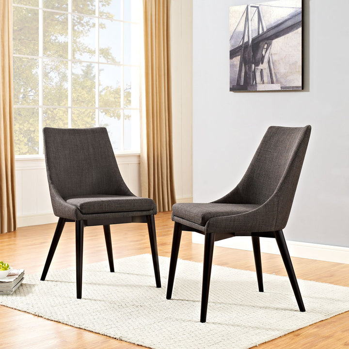 Modway Viscount Dining Chair Koala Company Fabric: Brown 100% Polyester