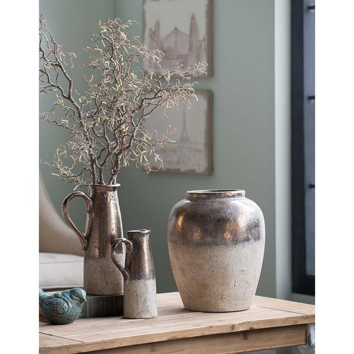 Libra Furlane Brown/Bronze 15.8" Ceramic Table Vase Joss & Main