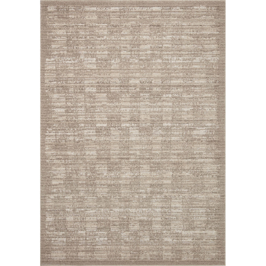 Geometric Machine Woven Polyester Area Rug in Sand Loloi II Rug Size: Rectangle 6'7" x 9'3"