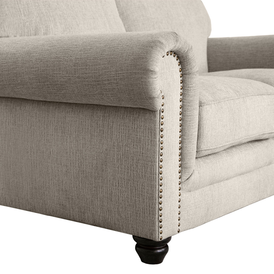 Chisholm 84" Rolled Arm Sofa Greyleigh™ Upholstery Color: Grey