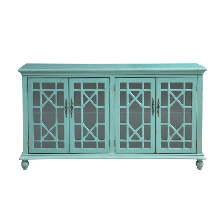 Ira TV Stand for TVs up to 65" Mistana™ Color: Bayberry Blue
