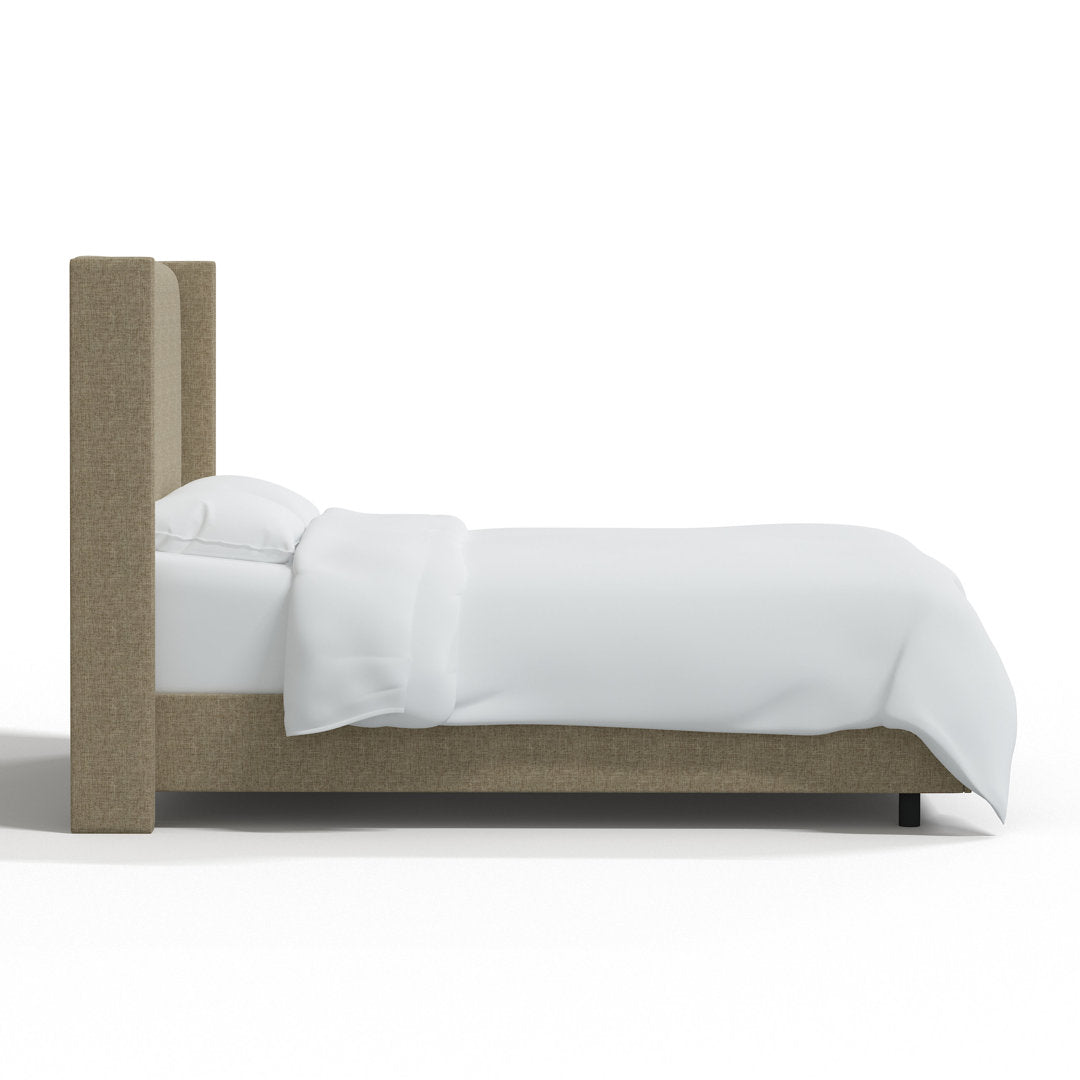 Hanson Upholstered Standard Bed Joss & Main Color: Zuma Natural Textured Linen Size: King
