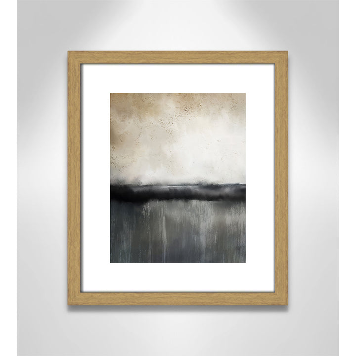 Sunset by Kimberly Allen Print Joss & Main Size: 15" H x 13" W x 0.75" D Format: Beige Wood Framed Paper