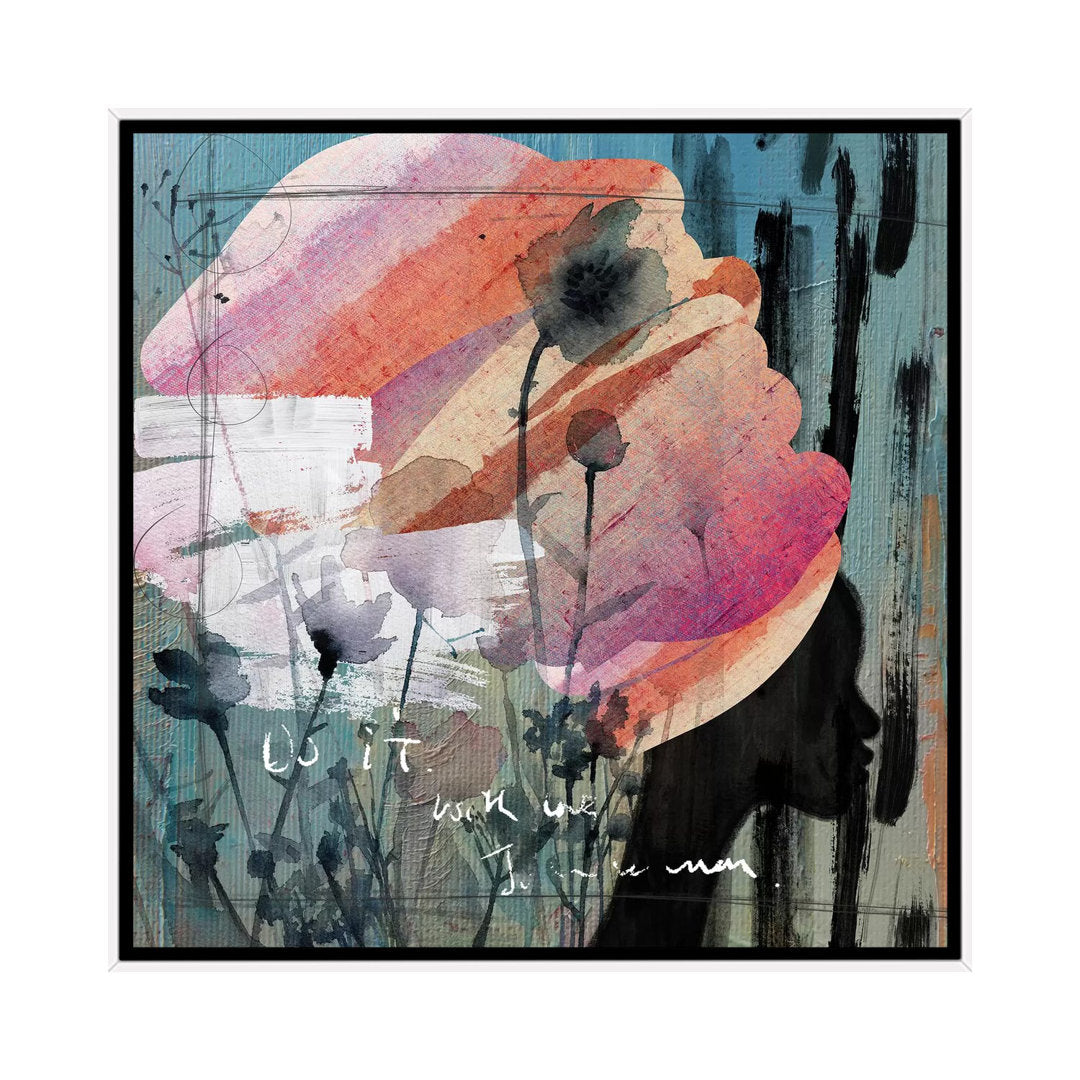 Turban by Nikki Chu - Painting Print East Urban Home Mat Color: No Mat Size: 37" H x 37" W x 1.5" D Format: White Framed Canvas