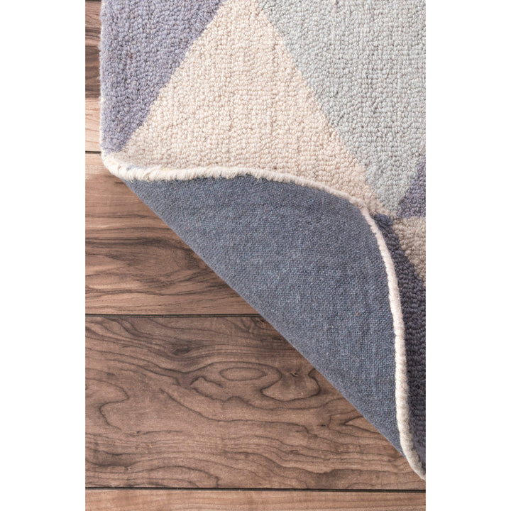 Seleucia Hand-Hooked Gray/Blue Area Rug Brayden Studio® Rug Size: Runner 2'6" x 8'