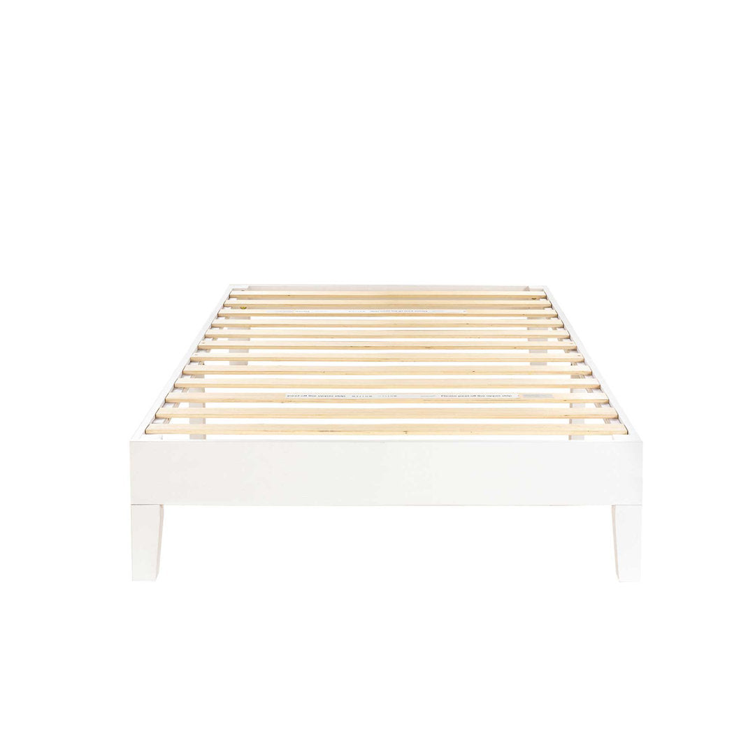 Amaryn Solid Wood Platform Bed Lark Manor™ Color: Light Natural Size: Twin