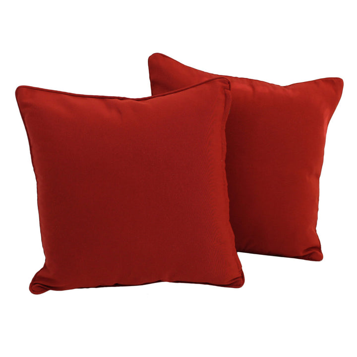 Square Pillow Cover & Insert (Set of 2) Blazing Needles Color: Ruby Red