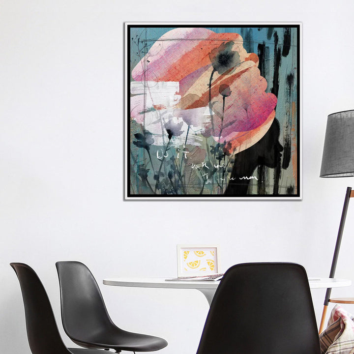 Turban by Nikki Chu - Painting Print East Urban Home Mat Color: No Mat Size: 37" H x 37" W x 1.5" D Format: White Framed Canvas