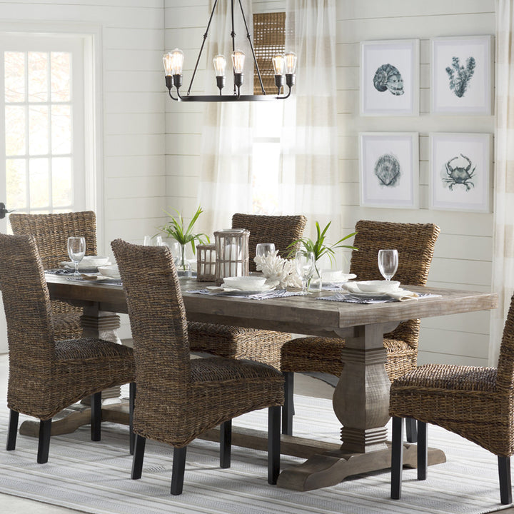 Kinston 94" Solid Wood Dining Table Birch Lane™ Color: Distressed Brown