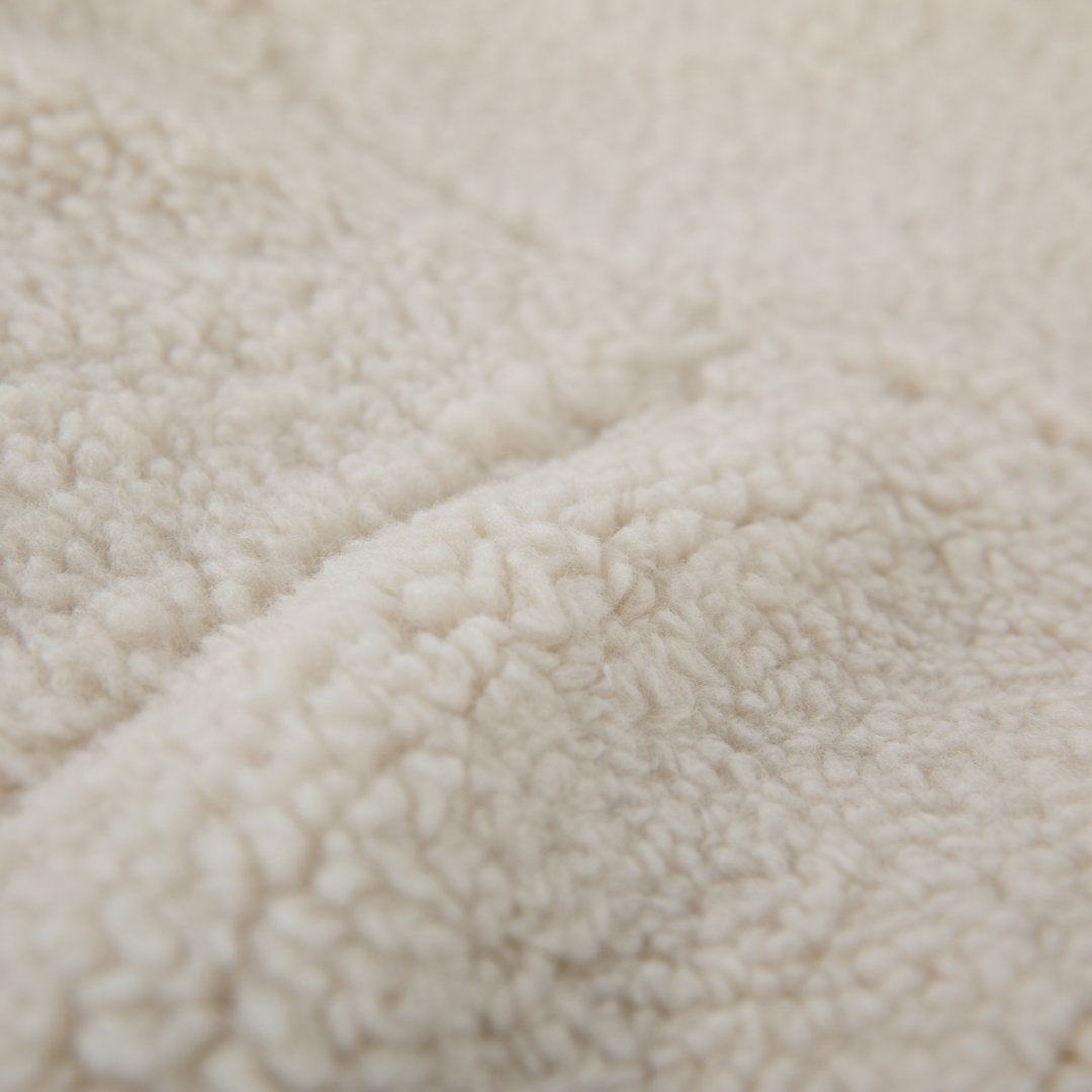 Classic Refillable Cotton Bean Bag Chair Mack & Milo™ Size: Large Body Fabric: Natural Sherpa Cotton Twill