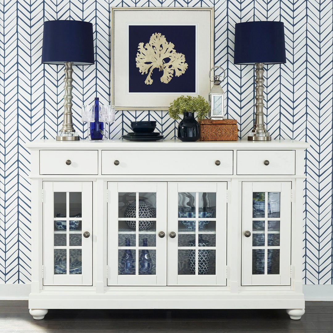 Baker 66" Wide 3 Drawer Sideboard Kelly Clarkson Home Color: Linen