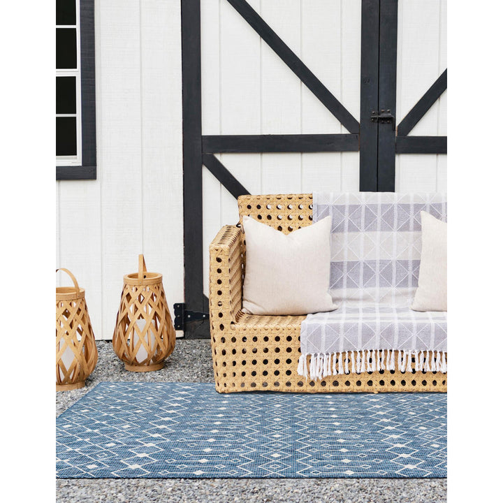 Innsbrook Southwestern Power Loom Teal Indoor/Outdoor Area Rug Laurel Foundry Modern Farmhouse® Rug Size: Rectangle 10' x 14'