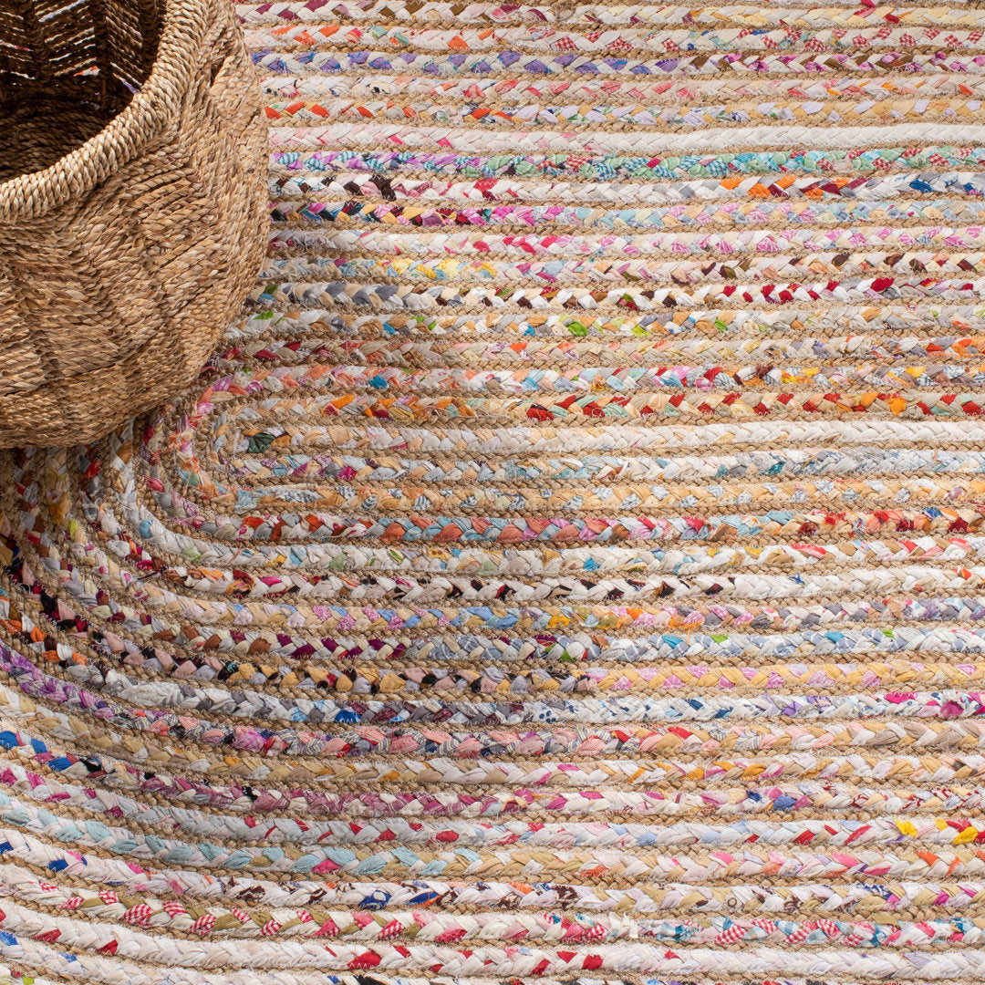 Herzig Hand-Woven Flatweave Cotton Multicolor Area Rug Langley Street® Rug Size: Runner 2'3" x 20'