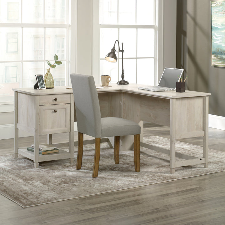 Gunalda L-Shape Executive Desk Red Barrel Studio® Color: Chalked Chestnut