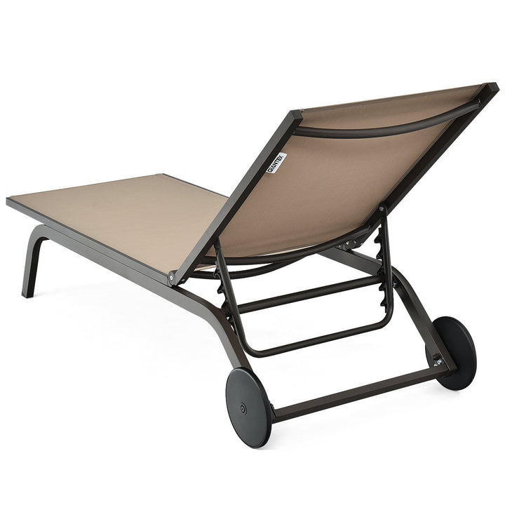 Ermalinda 76'' Long Reclining Single Chaise Arlmont & Co. Color: Brown